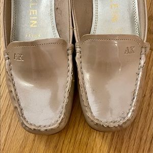 Anne Klein Nude Patent Leather Loafers